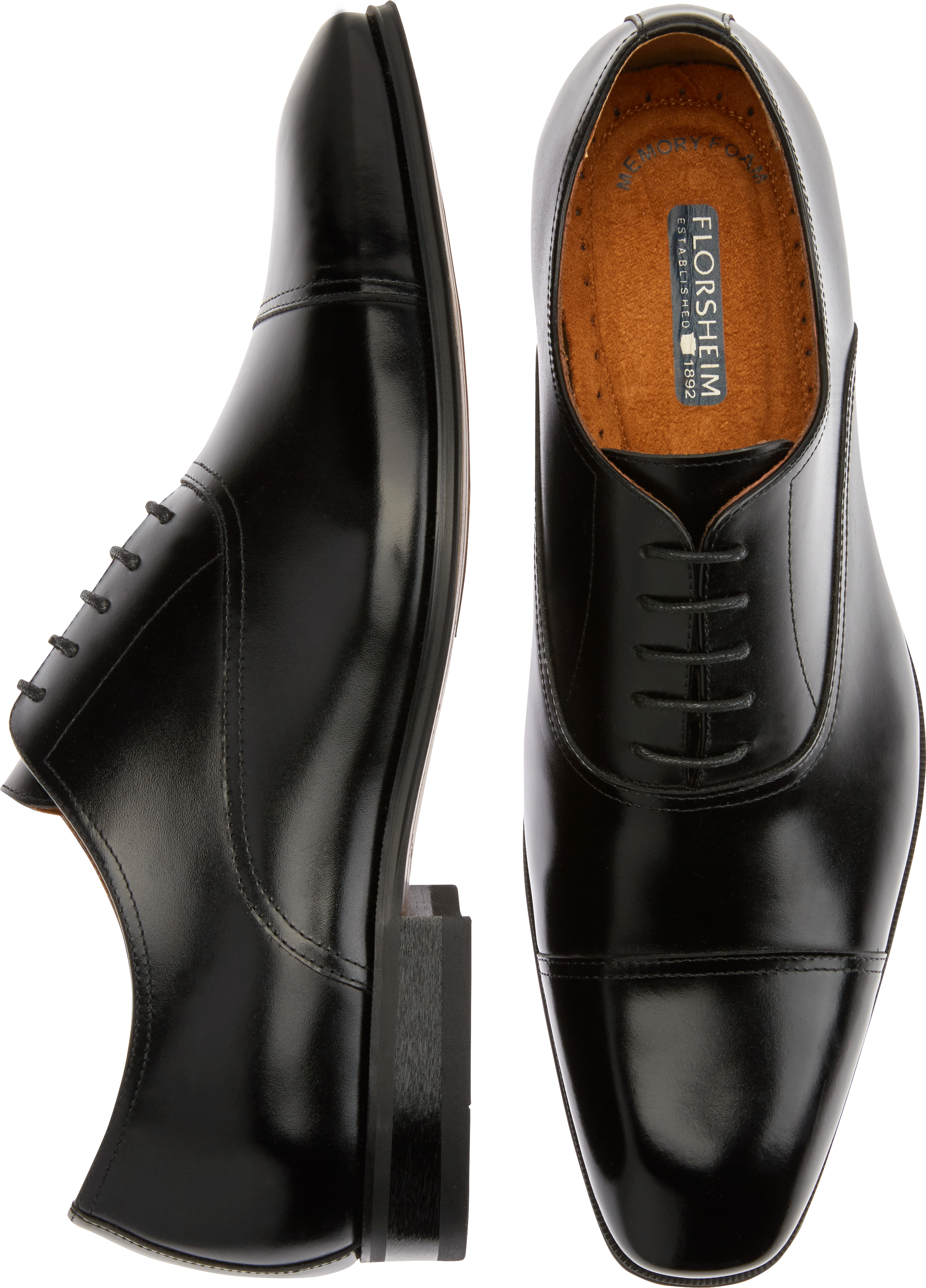 Faranzi Tuxedo Oxford Patent Leather Plain Toe Wedding Dress Shoes for Men Lace up Comfortable Formal Business Shoes 